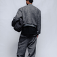 BLOUSON BOMBER BOILED WOOL